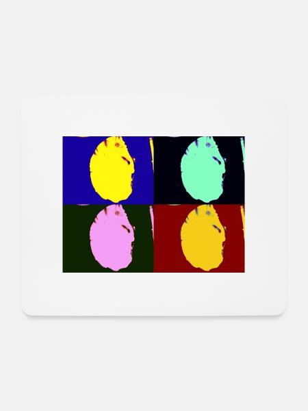 Schalenkopf - Mousepad (Querformat) - Weiß