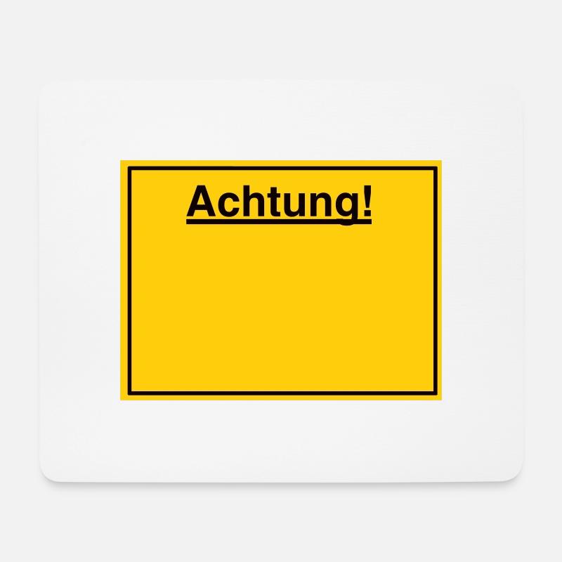 Schild - Mousepad (Querformat) - Weiß