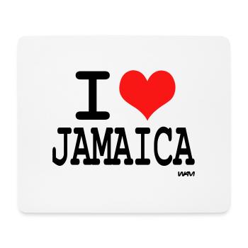 i love jamaica by wam - Tapis de souris (format paysage) - blanc - Devant