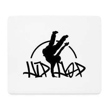 session_hiphop - Mousepad (Querformat) - Weiß - Vorne