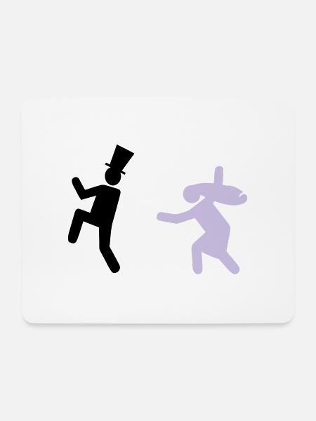 Running Groom - Mouse Pad (horizontal) - white