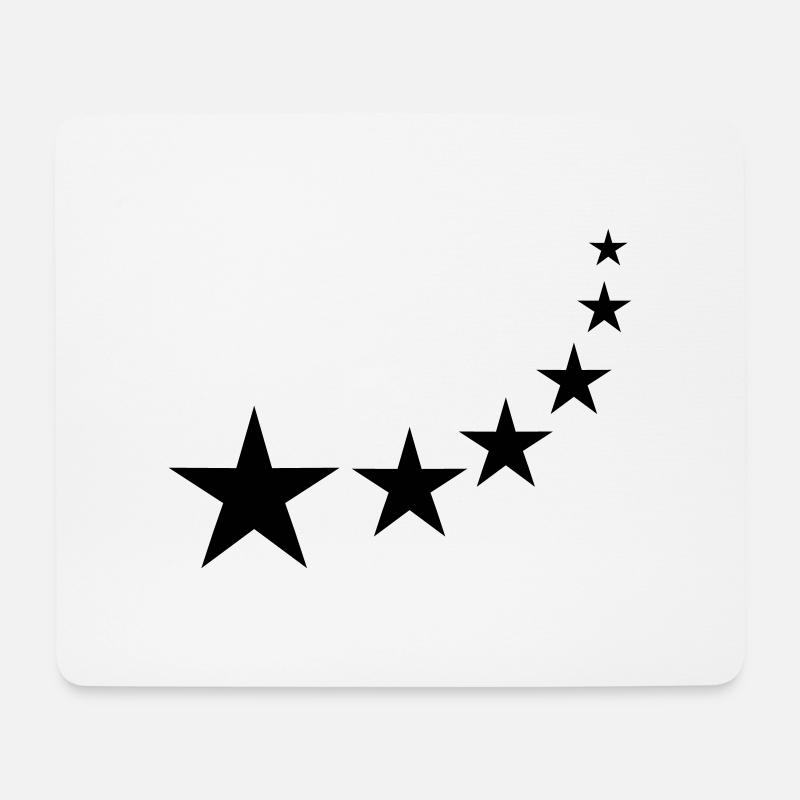 étoiles - Tapis de souris (format paysage) - blanc