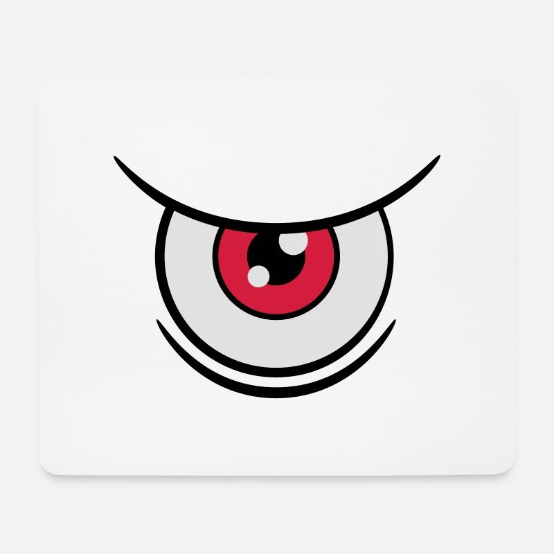 Big Eye - Mousepad (Querformat) - Weiß