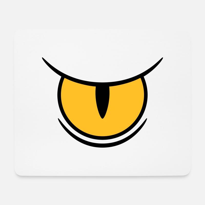 Big Reptile's Eye - Mouse Pad (horizontal) - white