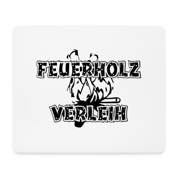 Feuerholzverleih - Mousepad (Querformat) - Weiß - Vorne
