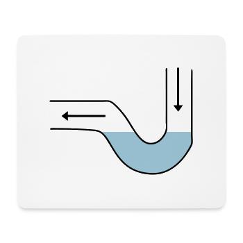 Plombier - Tapis de souris (format paysage) - blanc - Devant