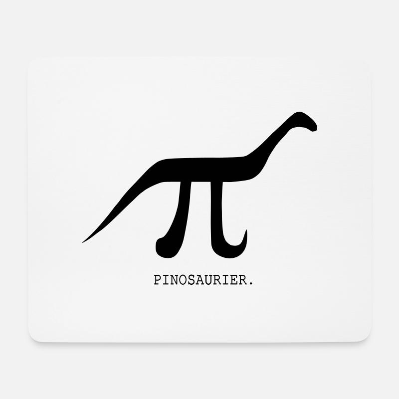 Pinosaurier - Mousepad (Querformat) - Weiß