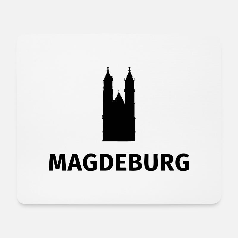 Magdeburg - Mousepad (Querformat) - Weiß