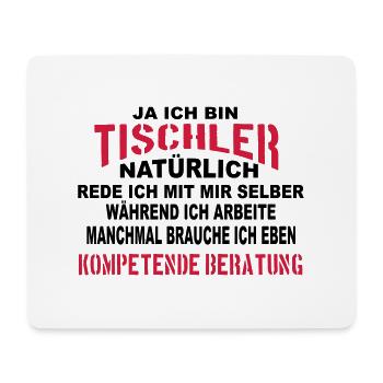 Tischler Beratung - Mousepad (Querformat) - Weiß - Vorne