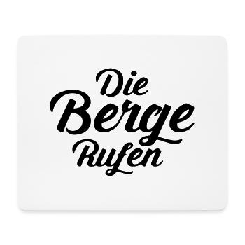 Die Berge - Mousepad (Querformat) - Weiß - Vorne