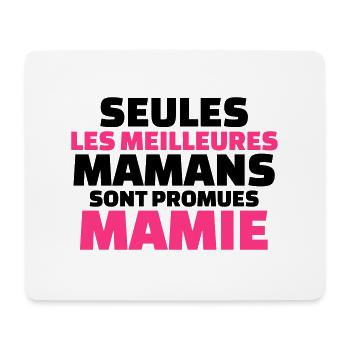Seules les meilleures maman sont promues mamie - Tapis de souris (format paysage) - blanc - Devant