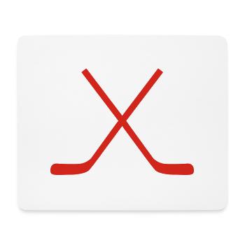 hockey - Mousepad (Querformat) - Weiß - Vorne