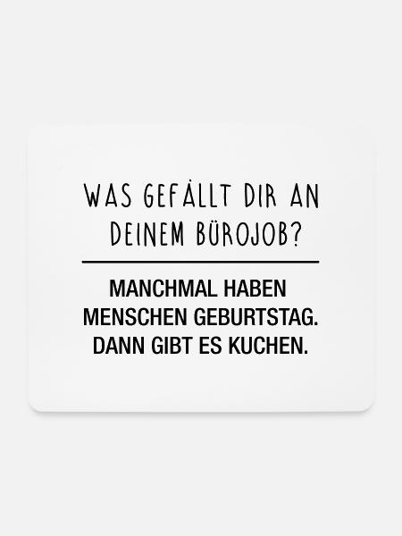 Bürojob - Mousepad (Querformat) - Weiß