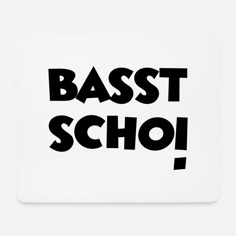 Basst Scho! - Mousepad (Querformat) - Weiß