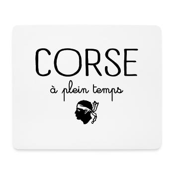Corse à Plein Temps - Tapis de souris (format paysage) - blanc - Devant