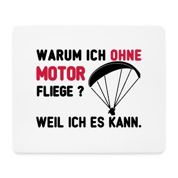 ohne motor paragliding - Mousepad (Querformat) - Weiß - Vorne