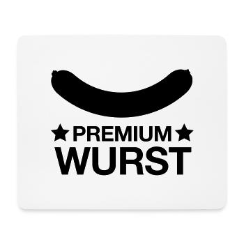 premiumwurst - Mousepad (Querformat) - Weiß - Vorne