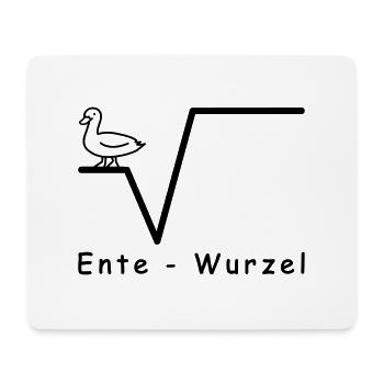 Mathe Ente Wurzel Schule, Uni Witze Text - Mousepad (Querformat) - Weiß - Vorne