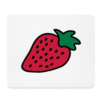 strawberry - Mousepad (Querformat) - Weiß - Vorne
