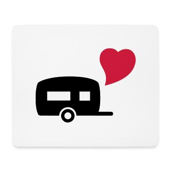camping_love - Mouse Pad (horizontal) - white - Front