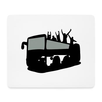 Tour Bus & tourist - Mouse Pad (horizontal) - white - Front