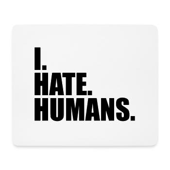 cool logo humans text sticker fuck you fuck off - Mouse Pad (horizontal) - white - Front