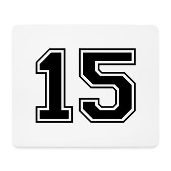 15 - Mouse Pad (horizontal) - white - Front