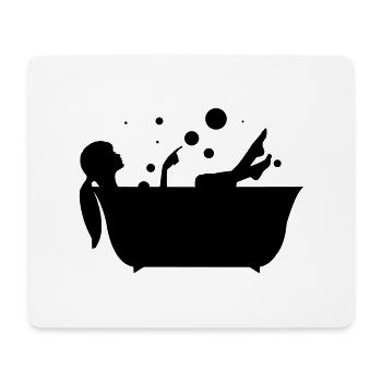 bathtube - Mouse Pad (horizontal) - white - Front
