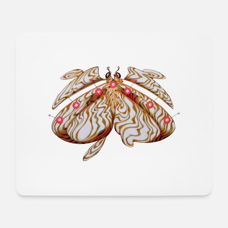 Der Schmetterlingsalbino - Mousepad (Querformat) - Weiß