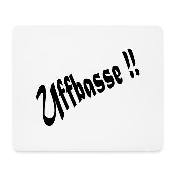 uffbasse - Mousepad (Querformat) - Weiß - Vorne