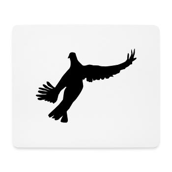 Taube 1 - Mousepad (Querformat) - Weiß - Vorne