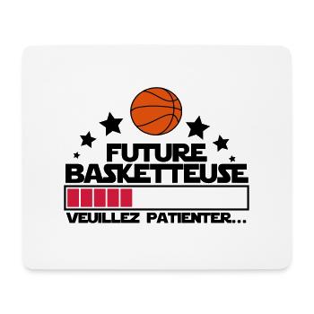 future basketteuse - Tapis de souris (format paysage) - blanc - Devant
