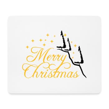 fir mountain fir tree stars night merry christma - Mouse Pad (horizontal) - white - Front