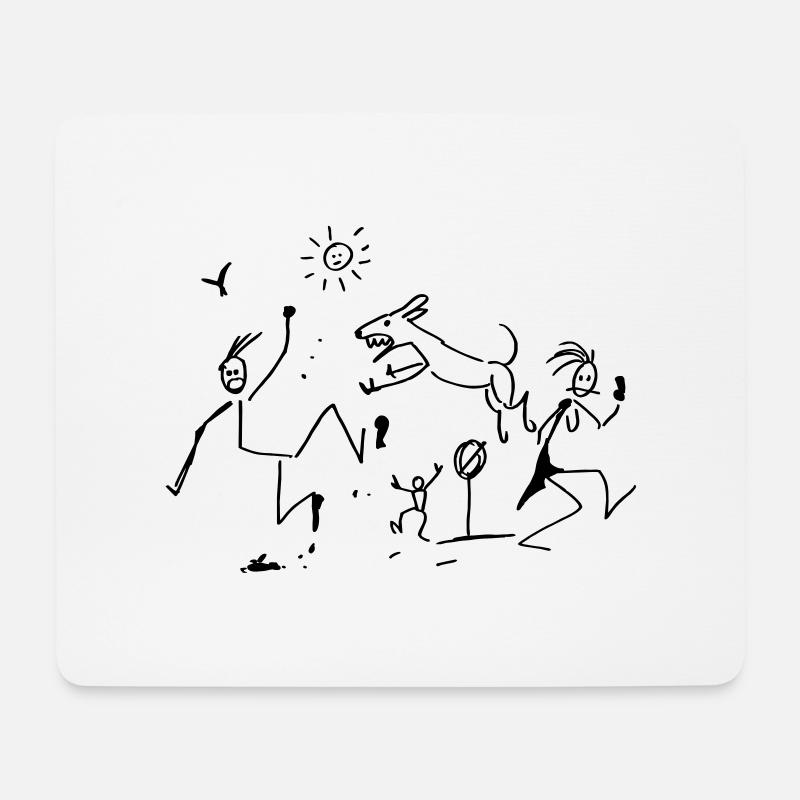 Abstrakte Kunst - Mousepad (Querformat) - Weiß