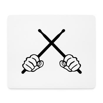 drummer__f1 - Tapis de souris (format paysage) - blanc - Devant