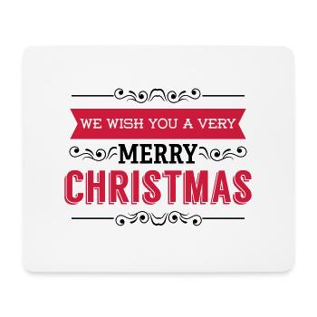 Merry Christmas Christmas present Santa xmas - Mouse Pad (horizontal) - white - Front