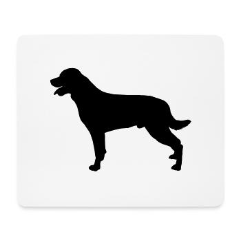 rottweilers - Tapis de souris (format paysage) - blanc - Devant