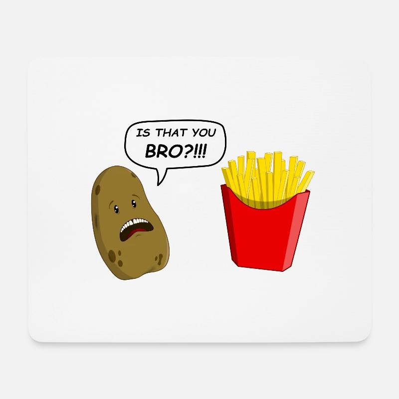 potato - Mousepad (Querformat) - Weiß