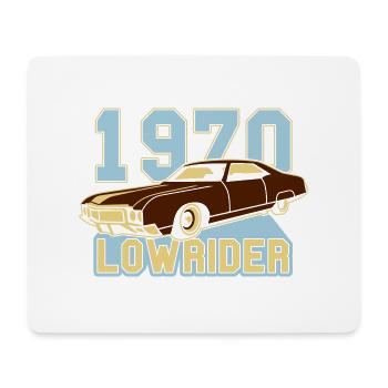 Lowrider von 1970 - Tapis de souris (format paysage) - blanc - Devant