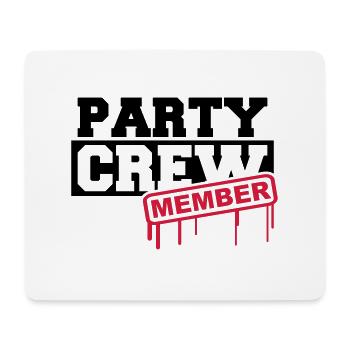 Party Crew Member - Tapis de souris (format paysage) - blanc - Devant