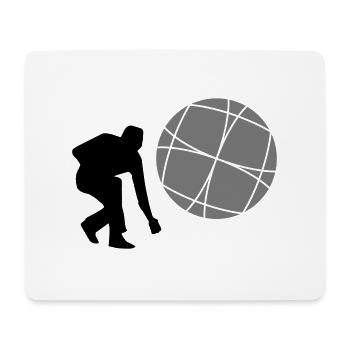 boule - Mousepad (Querformat) - Weiß - Vorne