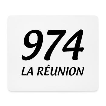 974 La Réunion - Mouse Pad (horizontal) - white - Front
