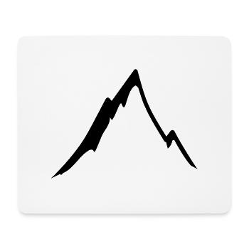 Belle montagne - Tapis de souris (format paysage) - blanc - Devant
