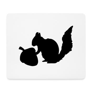 Eichhörnchen Nuss - Mousepad (Querformat) - Weiß - Vorne