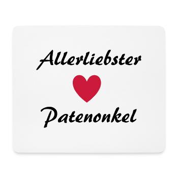 Allerliebster Patenonkel - Mousepad (Querformat) - Weiß - Vorne