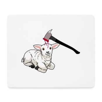 Animal welfare Sheep Easter Lamb Meat consumption - Mouse Pad (horizontal) - white - Front