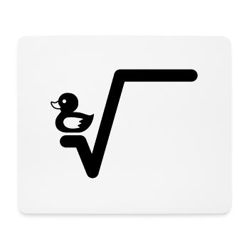 Ente Wurzel - Tapis de souris (format paysage) - blanc - Devant