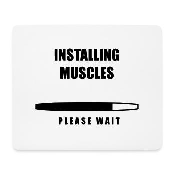 Fitnessstudio Gym Training Bodybuilding - Mousepad (Querformat) - Weiß - Vorne
