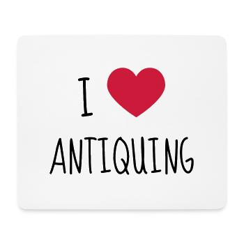 Flohmarkt / Trödler / Antiquar / Antike - Mousepad (Querformat) - Weiß - Vorne