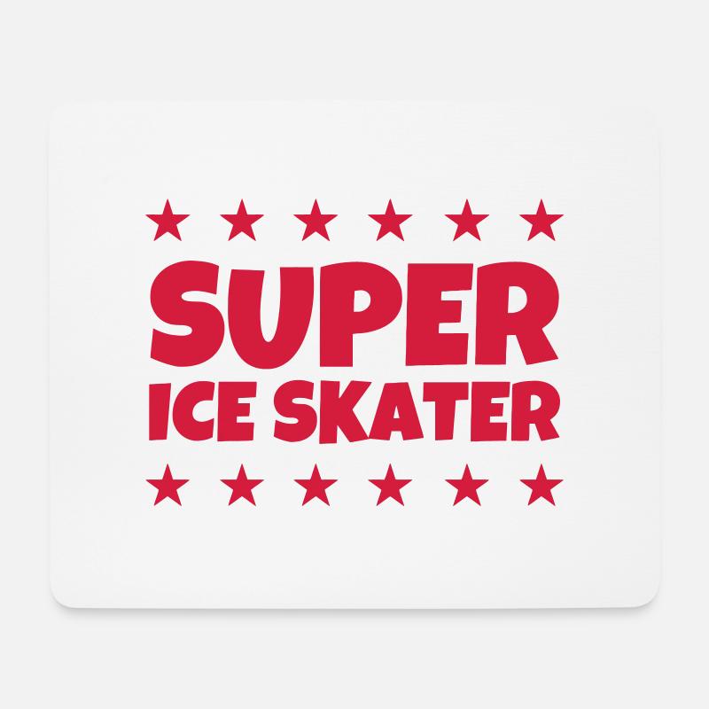 Eislaufen Eisläufer Sport Sportler Spieler - Mousepad (Querformat) - Weiß